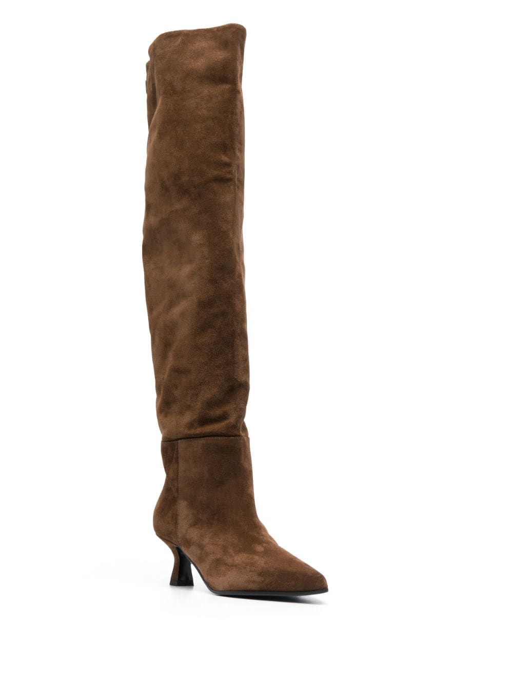 3juin 60mm pointed-toe suede boots - Bruin