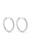 DOWER AND HALL Dotty huggie hoop earrings - Silver