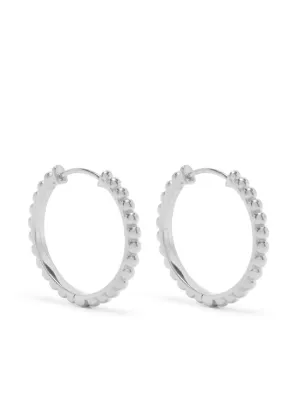 Orecchini a cerchio in argento da 17 mm Bear's Chain
