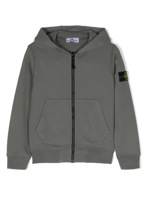 Stone Island Junior Moletom de capuz com patch de bússola