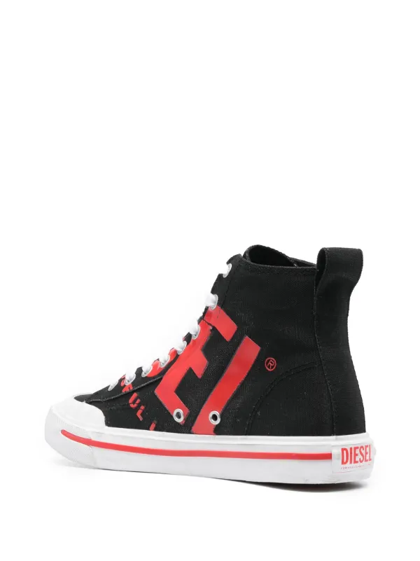 Diesel black shop high tops