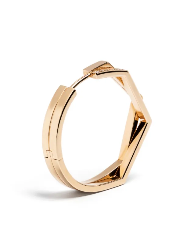 REPOSSI 18Kピンクゴールド ピアス(片耳用) Repossi Antifer ダイヤモンド フープピアス 18Kローズゴールド