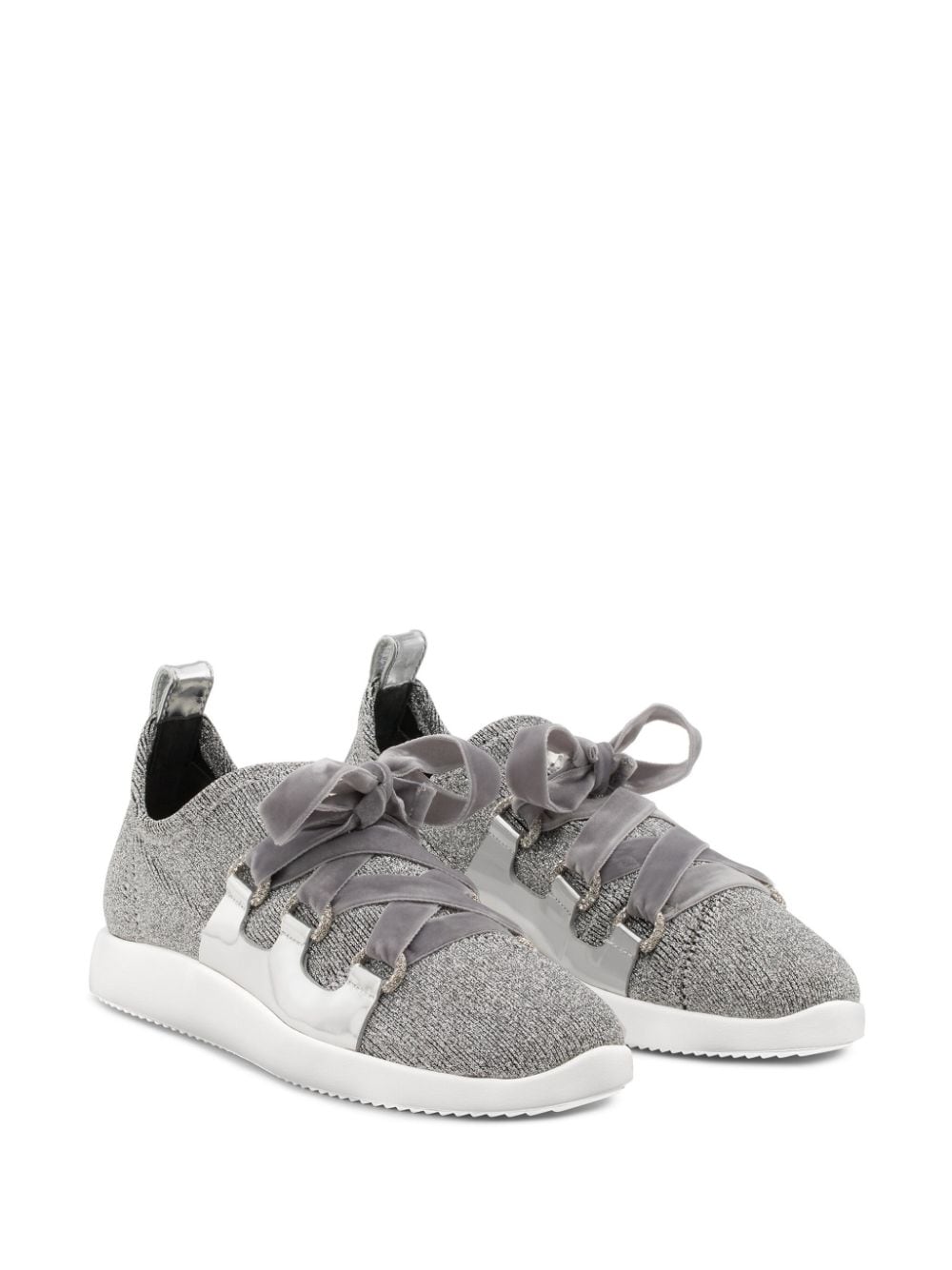 Giuseppe Zanotti Maggie metallic sneakers - Zilver