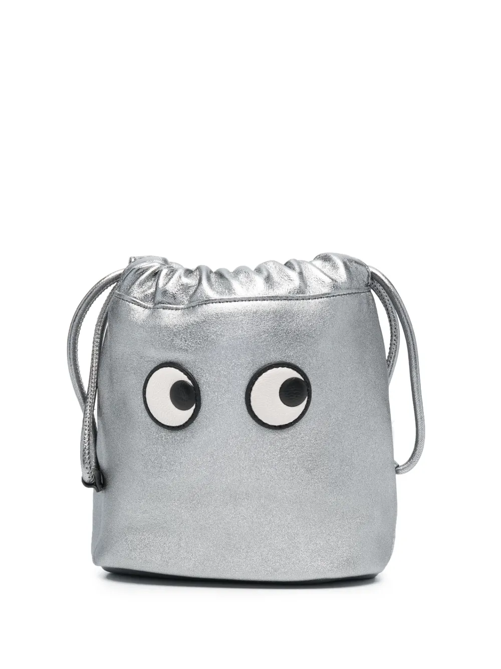 Anya Hindmarch Eyes Drawstring Leather Clutch Bag Farfetch