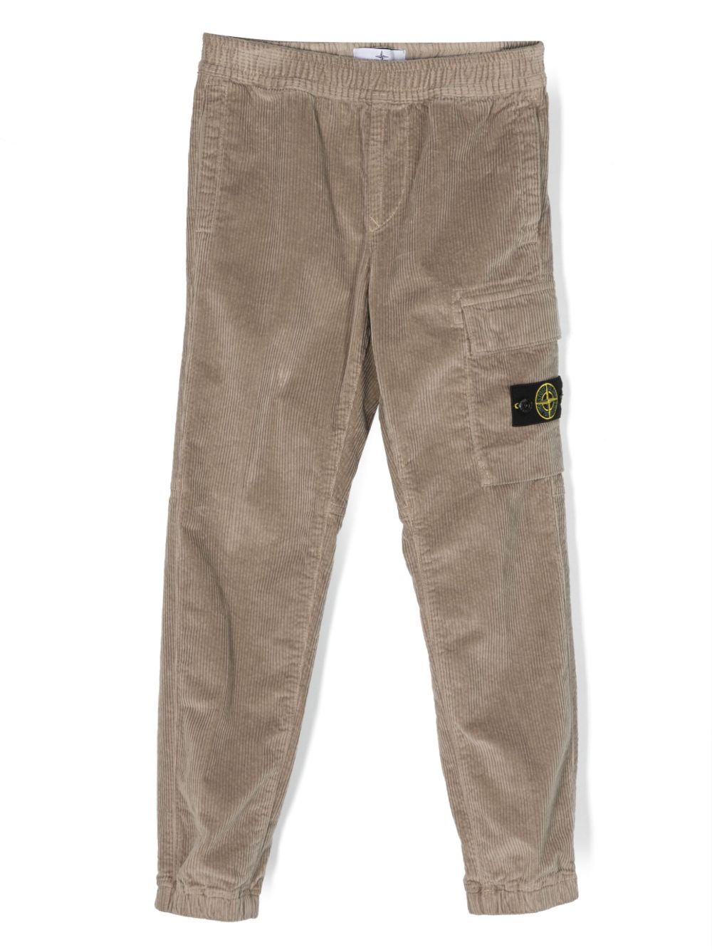 Stone Island Junior Compass-badge corduroy trousers - Neutrals