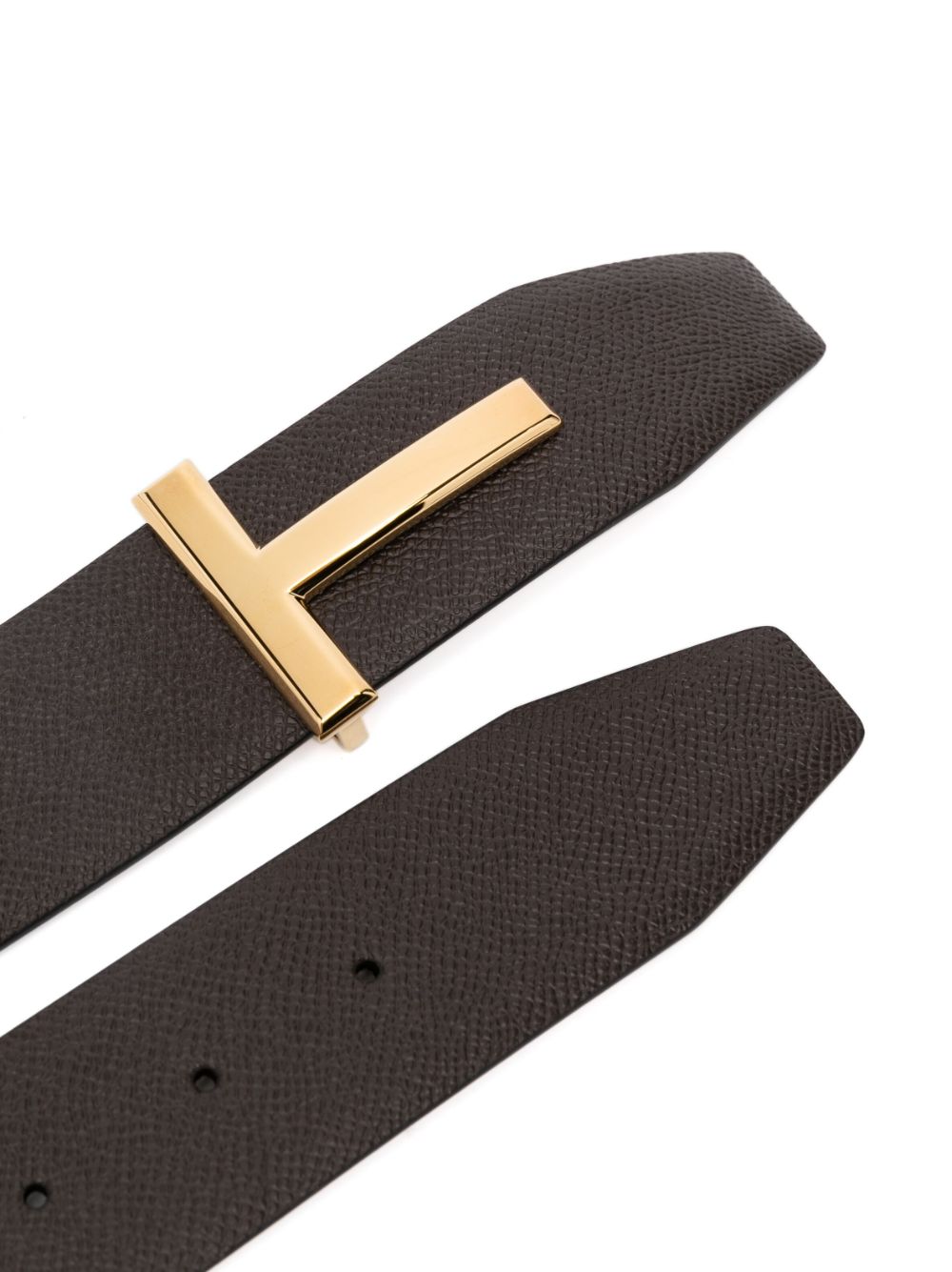 TOM FORD Full-Grain Leather Belt - Men - Brown Belts