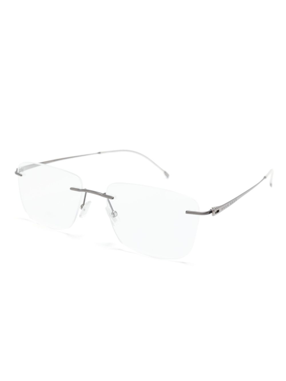 BOSS square-frame clear-lenses glasses - Grijs