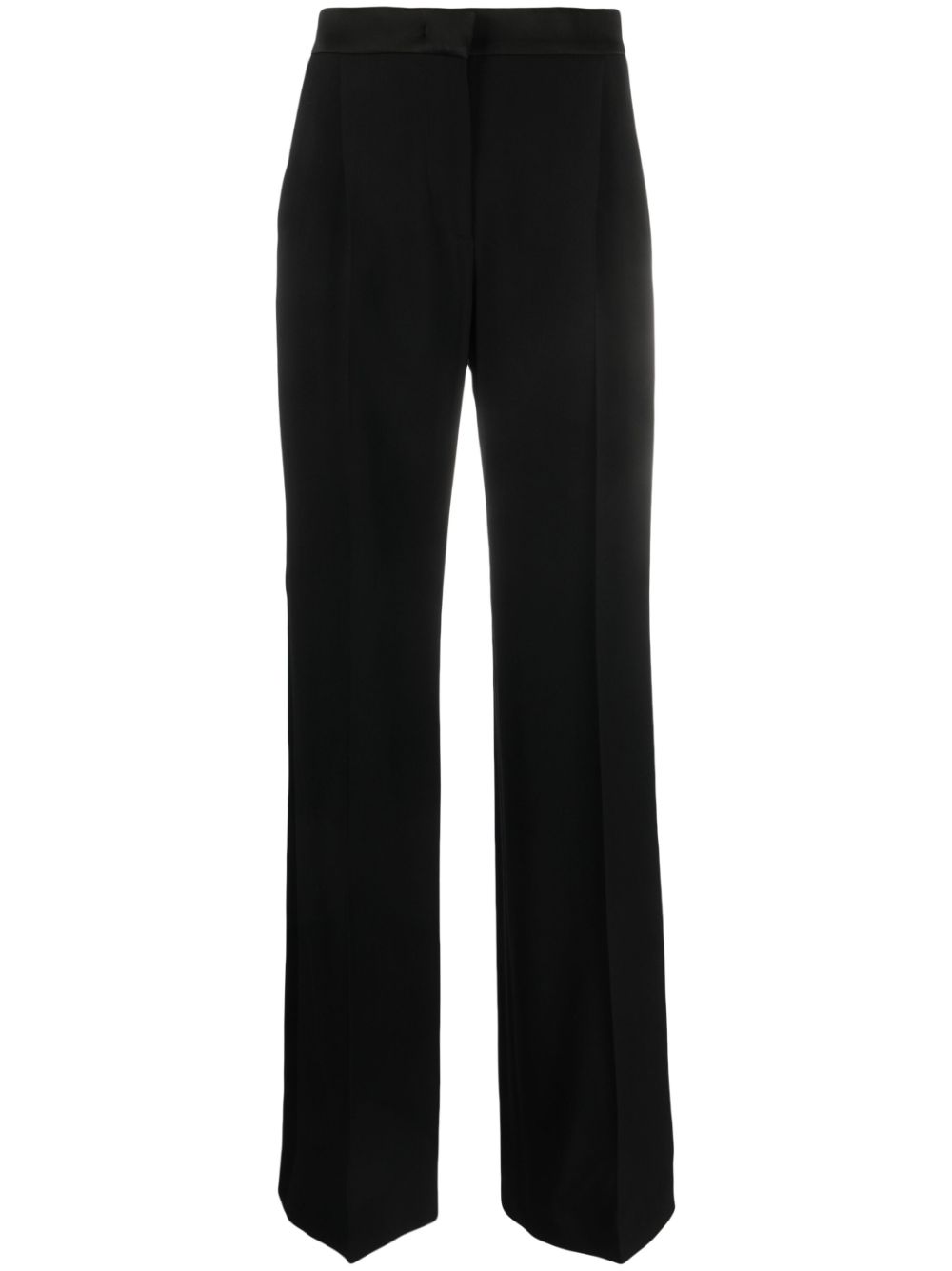 tailored-cut wide-leg trousers