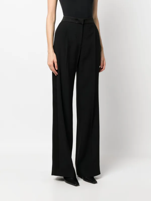 パンツ A FERRETTI Woman Pants Black 03125134 555 Alberta Ferretti flared-leg Leather Trousers | Black | FARFETCH