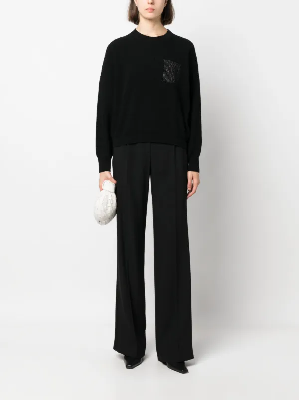 Alberta Ferretti テーラード ワイドパンツ | ブラック