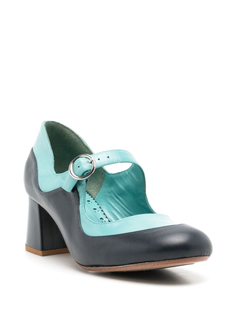 Sarah Chofakian Émile tweekleurige pumps - Blauw