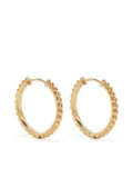 DOWER AND HALL Dotty huggie hoop earrings - Gold