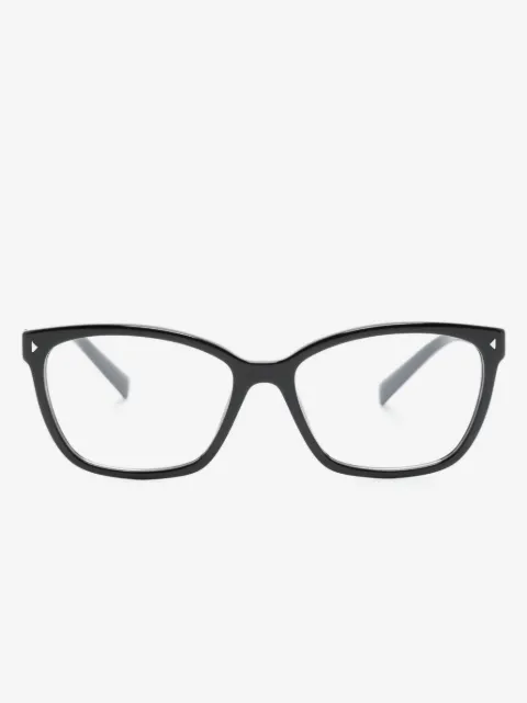 Prada Eyewear lunettes de vue carrées à logo imprimé