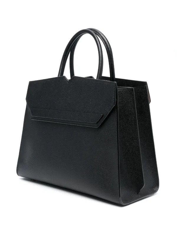 Black structured handbag hotsell