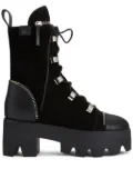 Giuseppe Zanotti Juliett lace-up flatform boots - Black