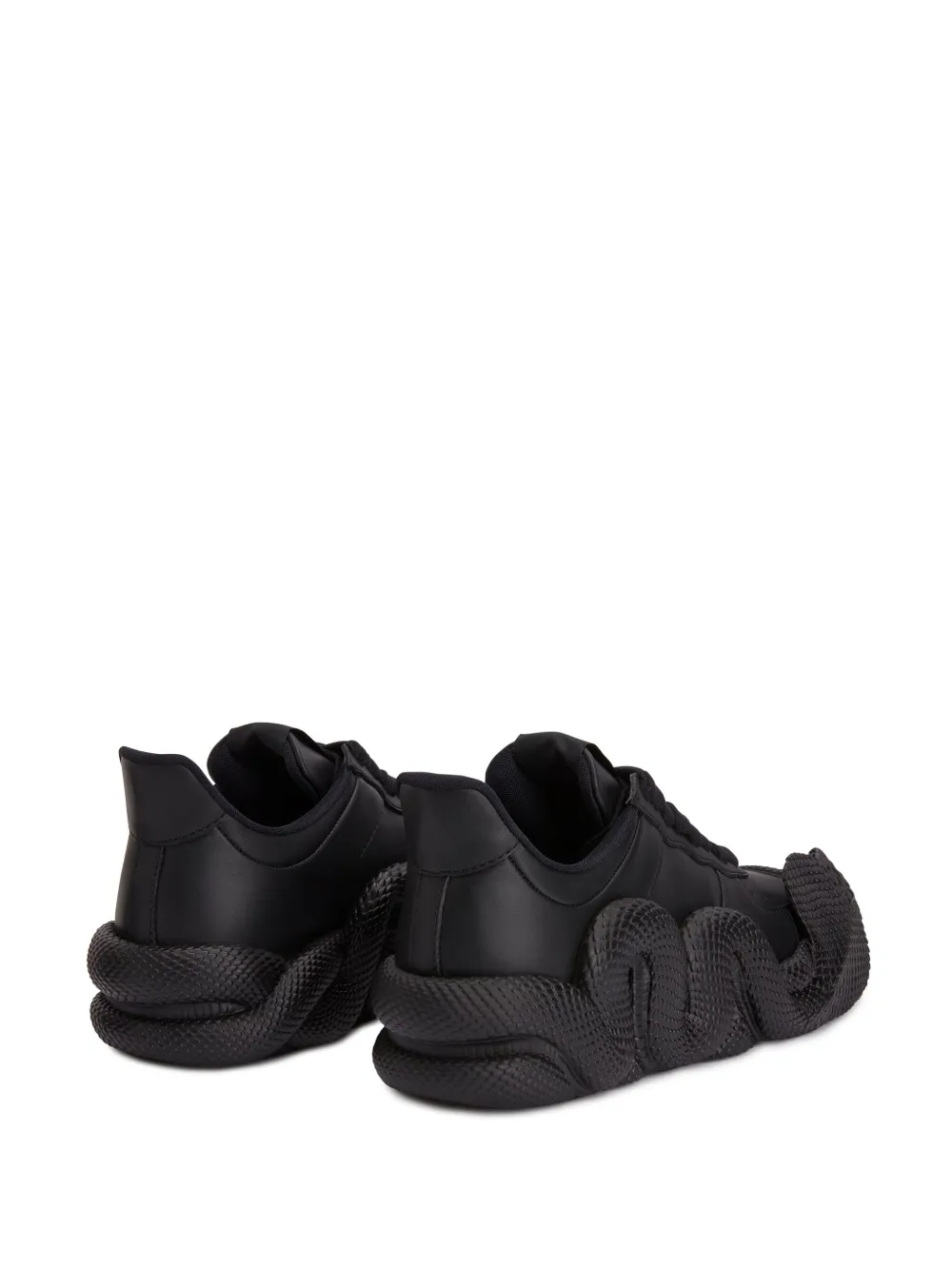Giuseppe Zanotti Cobras 3d-detail Low-top Sneakers In Black