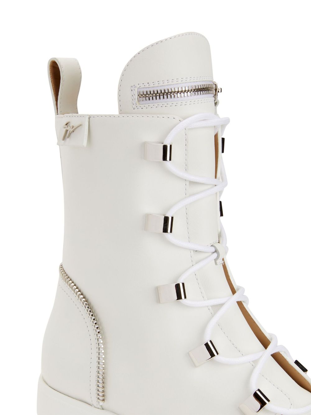 Giuseppe Zanotti Juliett Lace-Up Boots - White