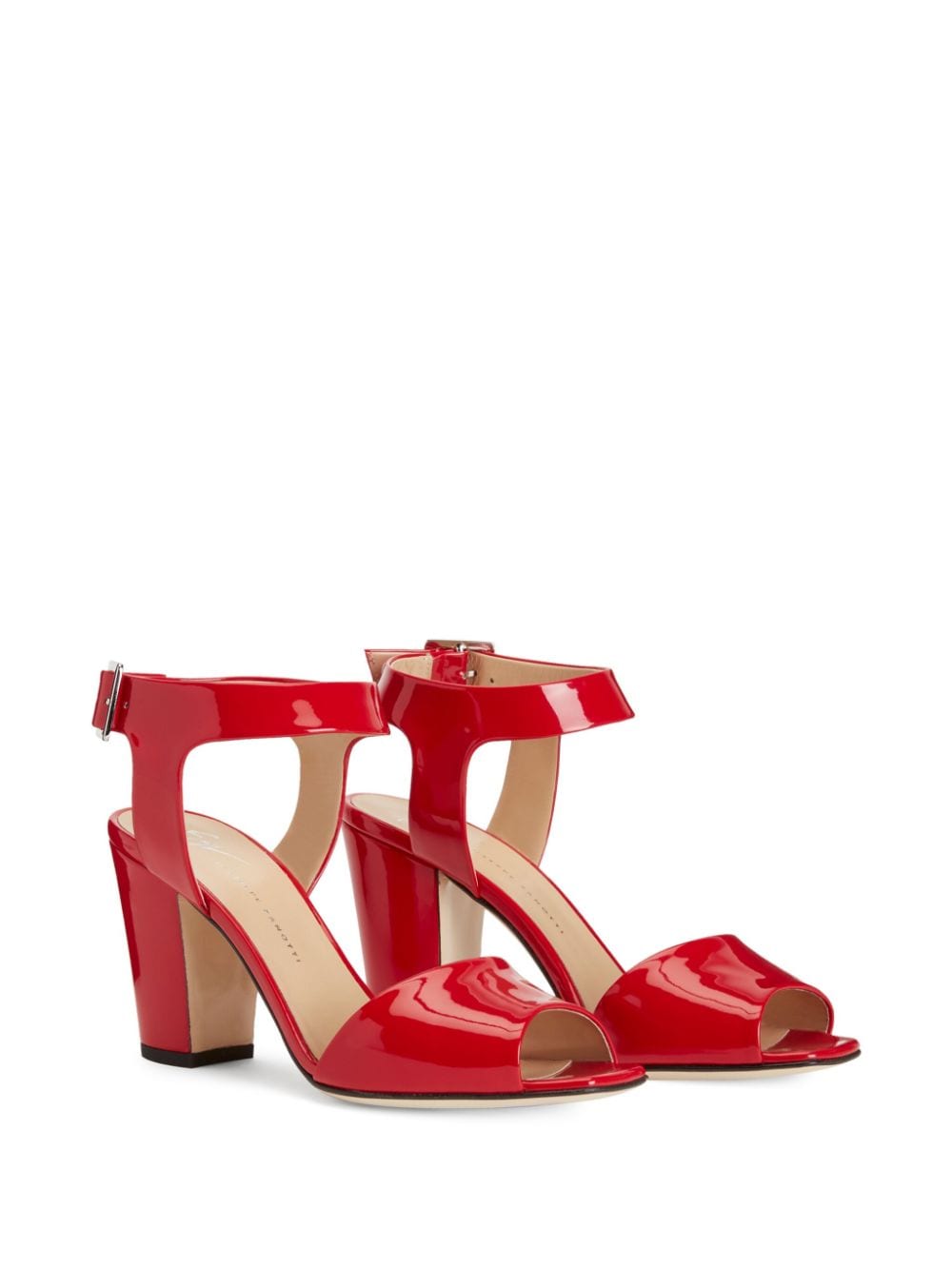 Giuseppe Zanotti Emmanuelle 80mm leather sandals - Rood