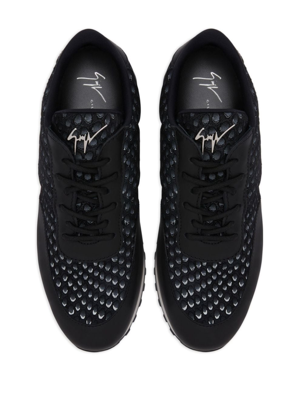 Shop Giuseppe Zanotti Jimi Running Low-top Sneakers In Black