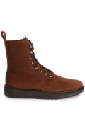 Giuseppe Zanotti Bassline lace-up suede boots - Brown