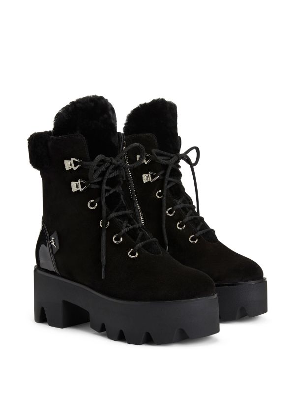 Giuseppe Zanotti Juliett Trek lace up Boots Farfetch