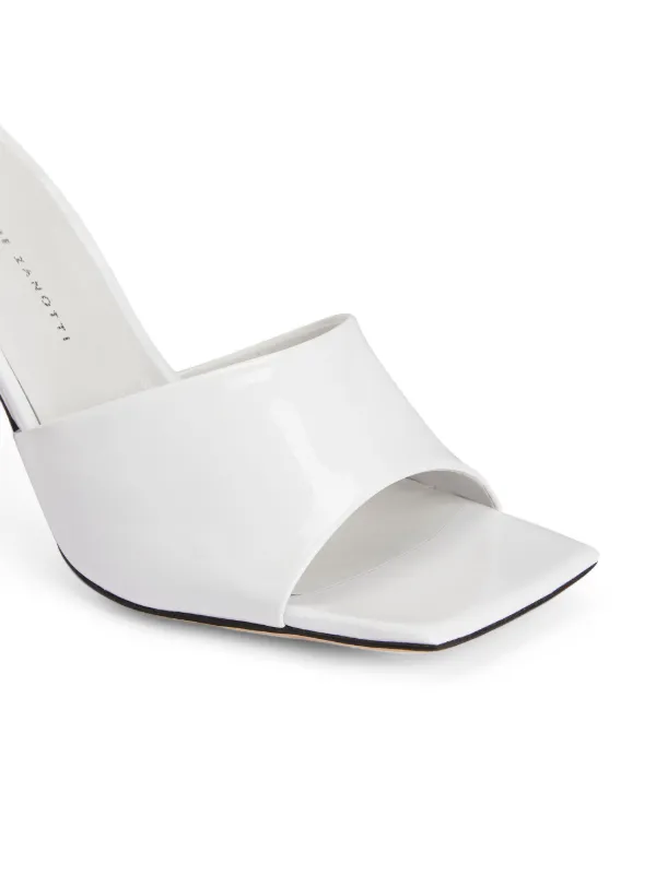 White best sale square mules