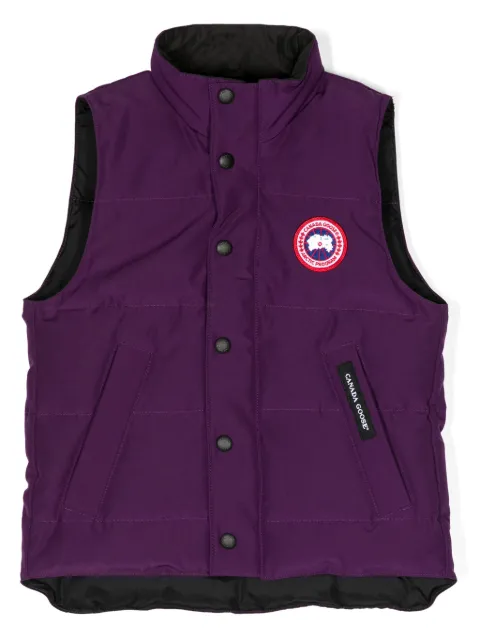 Canada Goose Kids Vanier logo-patch gilet