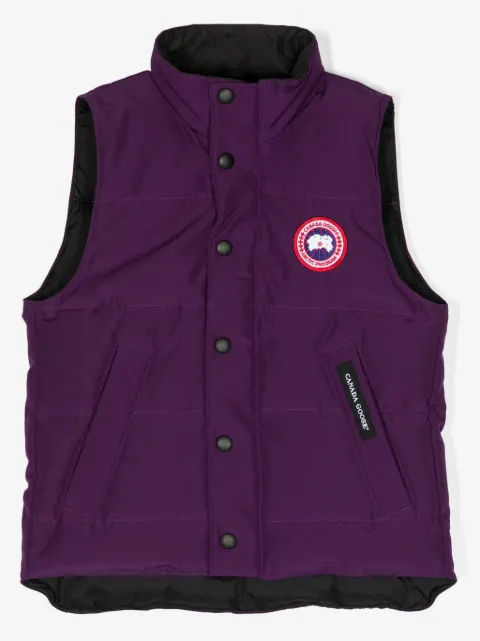 Canada Goose Kids Vanier logo-patch gilet