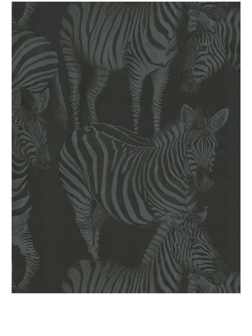 Dolce & Gabbana zebra-print wallpaper | Black | Image 1