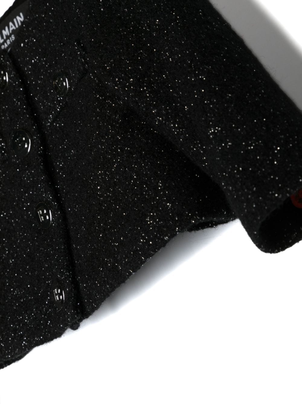 Shop Balmain Embossed-buttons Wool-blend Jacket In Black