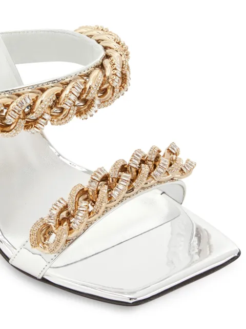 Giuseppe Zanotti Berenicee Chain 105mm sandals E200035002 - 3