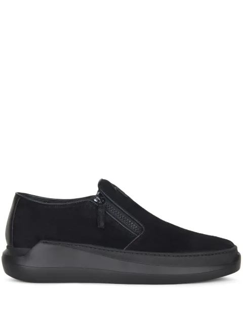 Giuseppe Zanotti Conley Zip leather boat shoes