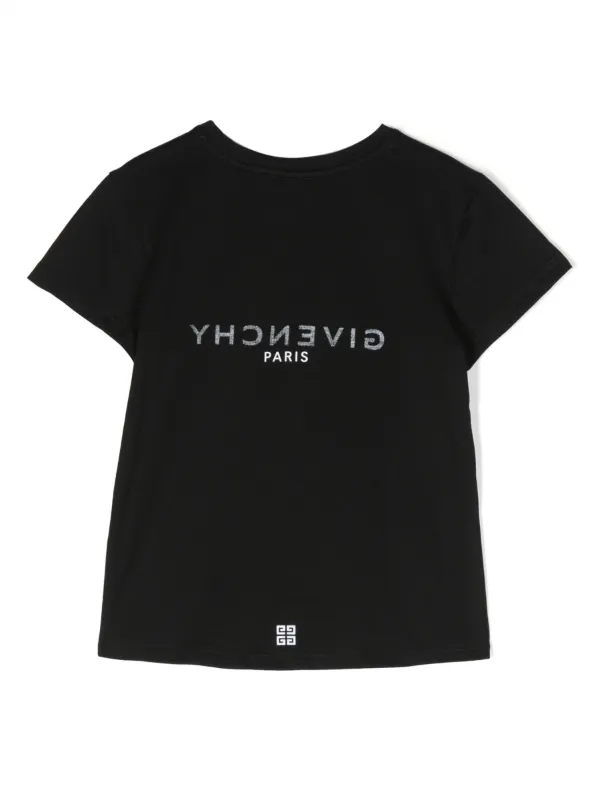 Givenchy Kids logo-print Cotton T-shirt Black FARFETCH IN
