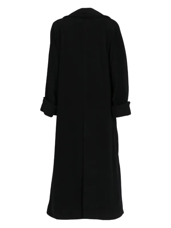 Valentino Garavani Pre-Owned 1980s double-breasted Coat | Black