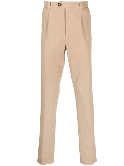Brunello Cucinelli pantalon chino à coupe fuselée
