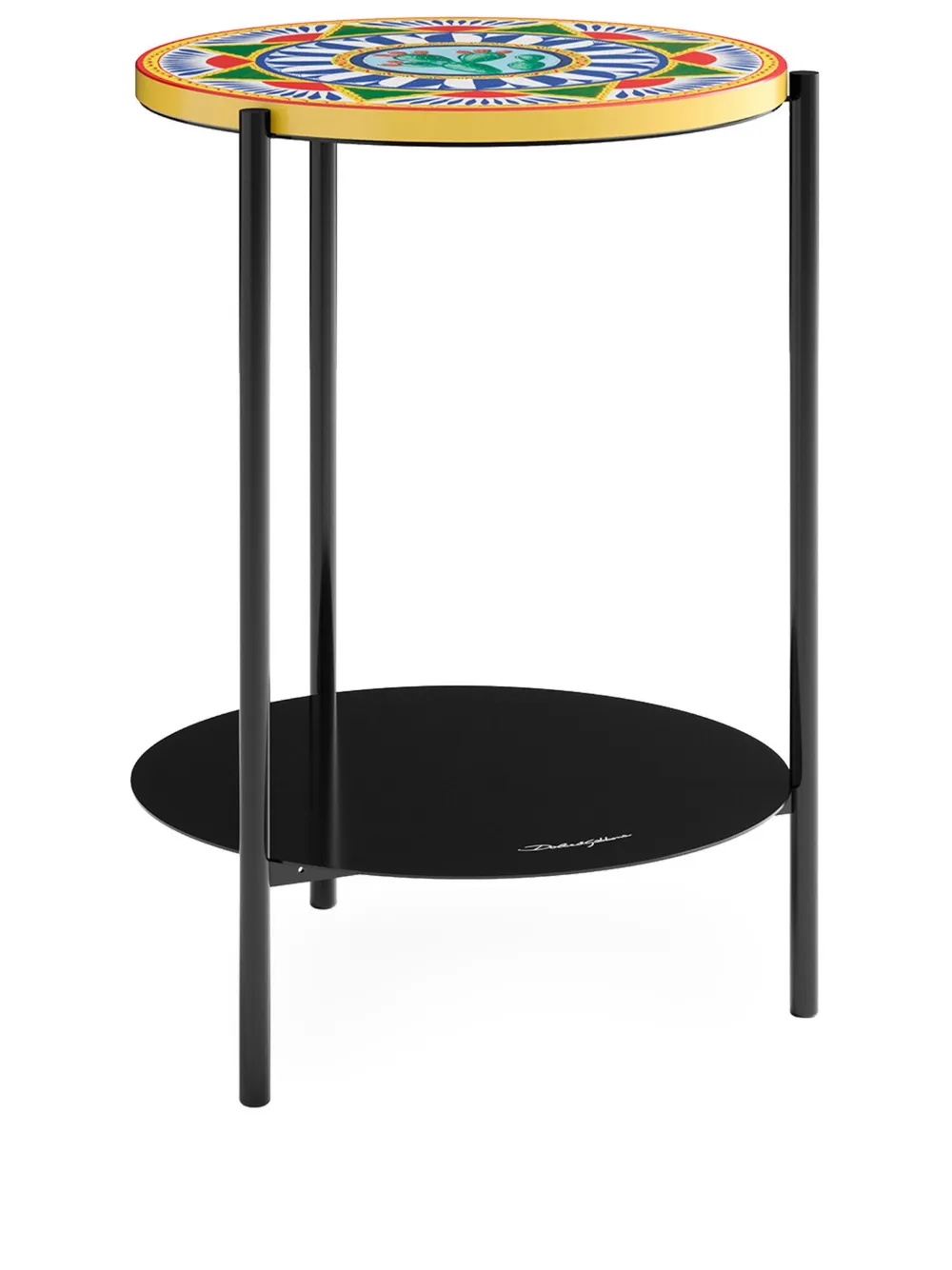Dolce & Gabbana Amore abstract-print coffee table - Black