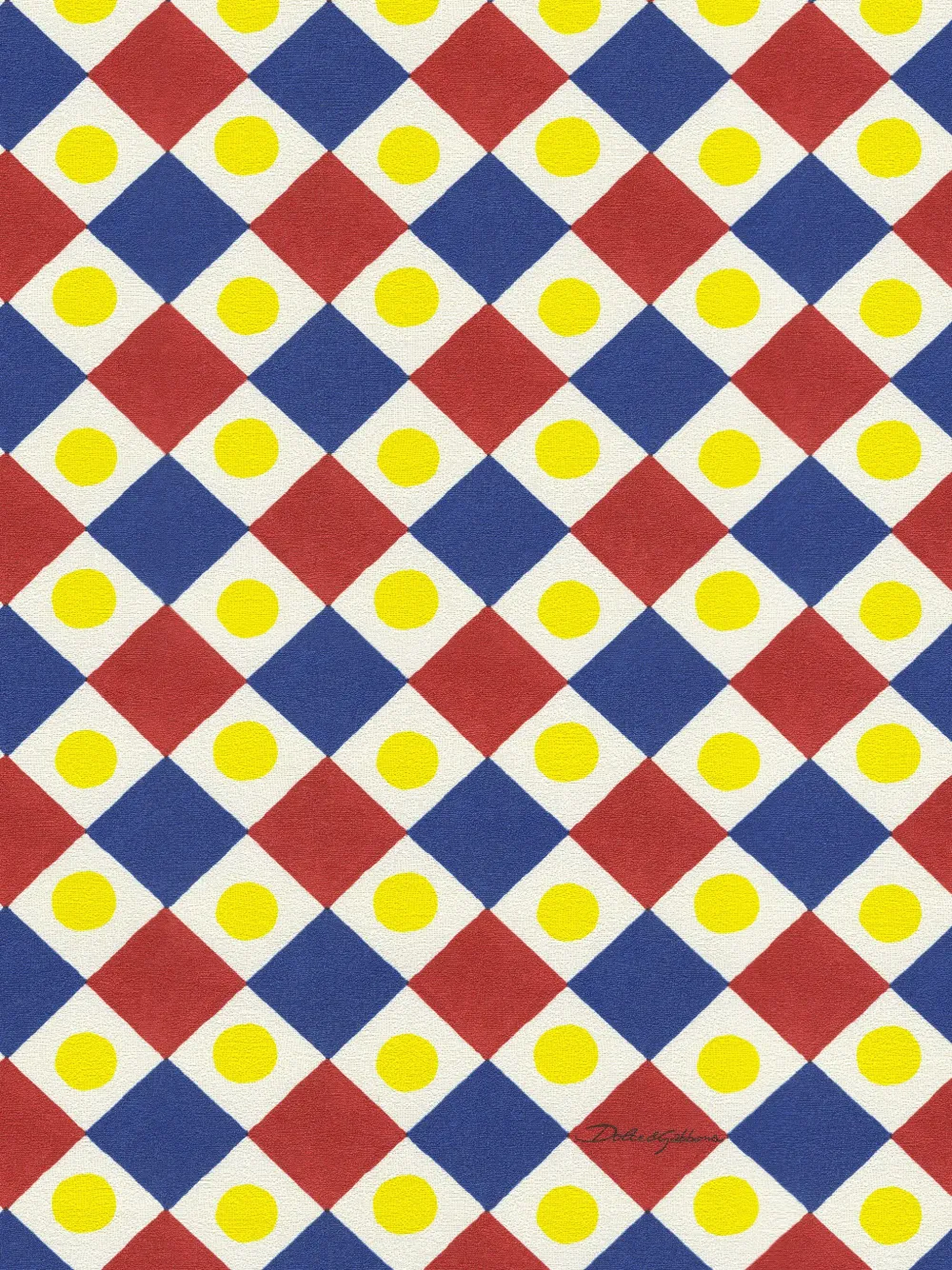  Dolce & Gabbana Geometric-print Wallpaper - Red 
