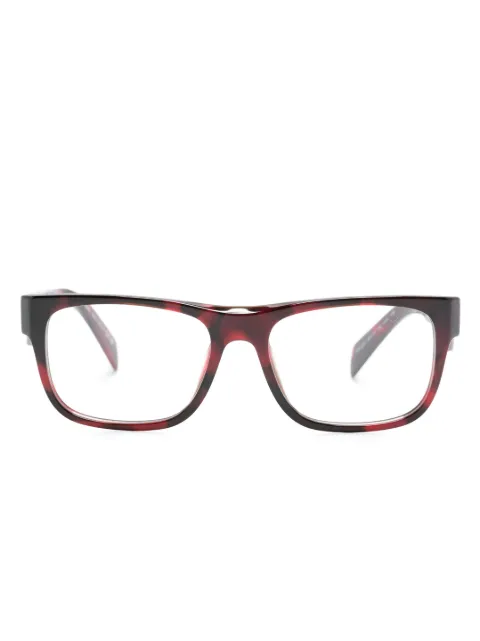 Prada Eyewear نظارة بإطار مربع وتأثير صدف السلحفاة