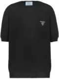 Prada crew-neck cashmere jumper - Black