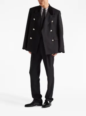 【PRADA】ダブルブレスト テーラード ブレザー☆SALE中 Prada(プラダ)メンズ テーラードジャケット ブレザー - FARFETCH