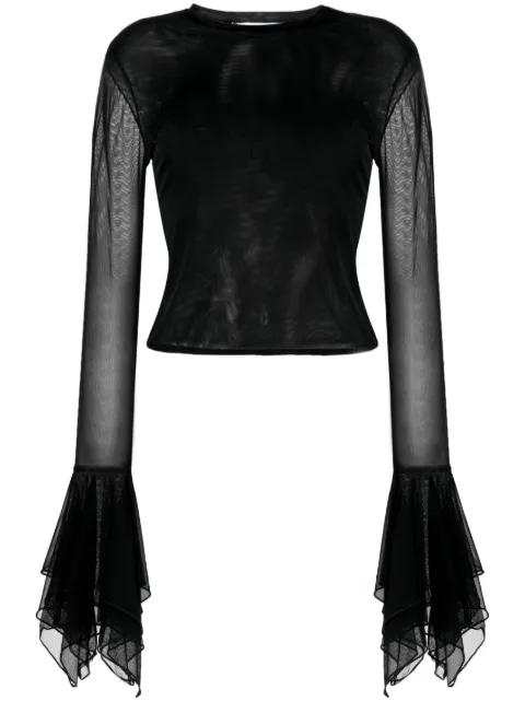 Blumarine semi-sheer tulle T-shirt 