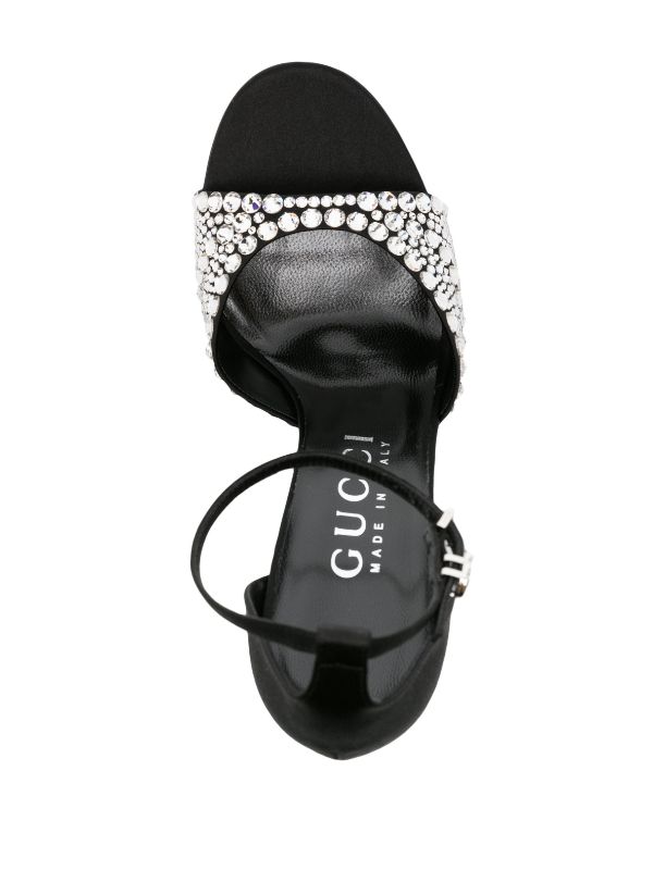 Crystal hot sale gucci slides