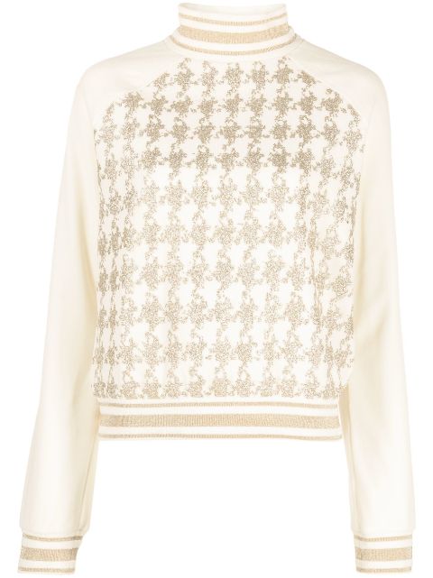 Balmain glitter-detail sweatshirt Women