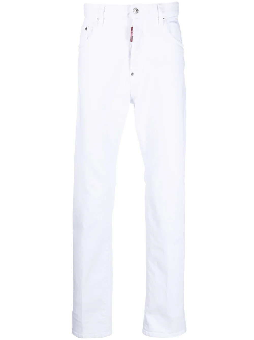 Shop Dsquared2 Straight-leg Denim Jeans In White