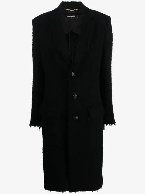 DSQUARED2 single-breasted bouclé coat