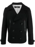DSQUARED2 double-breasted peacoat - Black