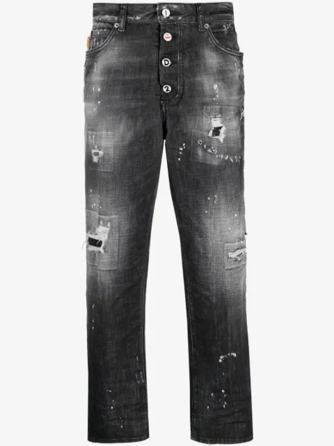 DSQUARED2 distressed tapered jeans