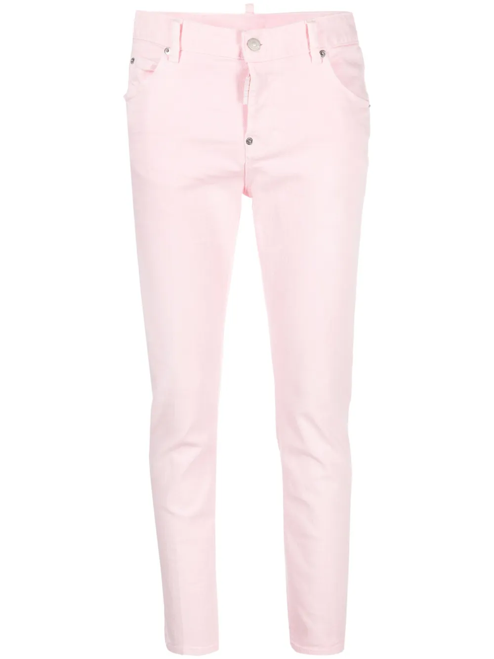 Dsquared2 Low-rise Tapered Jeans In Pink