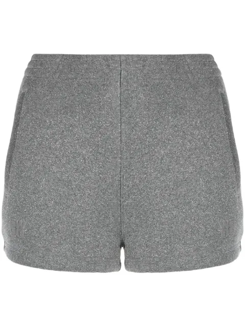 Alexander Wang metallic-threading mini shorts 