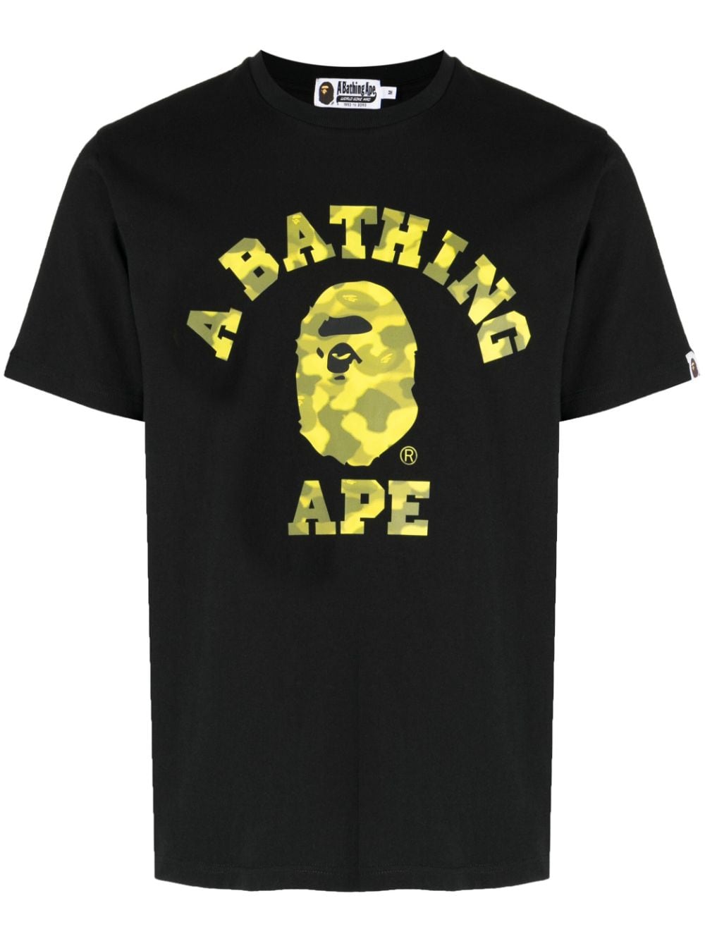 A BATHING APE® Radiation College camouflage-print T-shirt - Farfetch